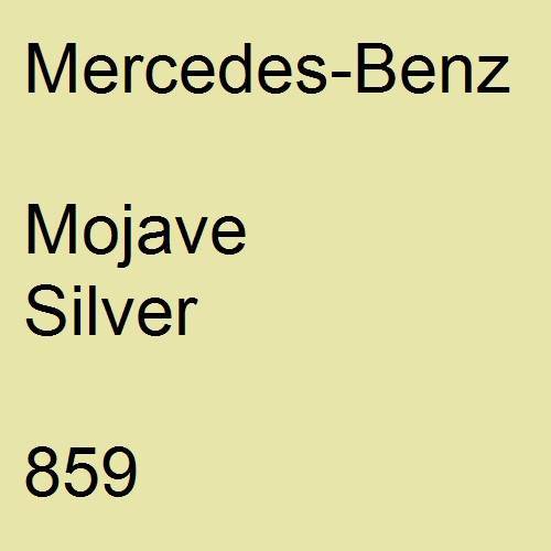 Mercedes-Benz, Mojave Silver, 859.